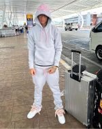 Synaworld ‘Syna Logo’ Tracksuit / Pink Grey - Image 9