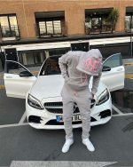 Synaworld ‘Syna Logo’ Tracksuit / Pink Grey - Image 8