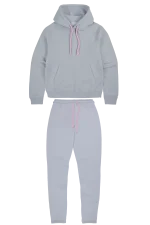 Synaworld ‘Syna Logo’ Tracksuit / Pink Grey - Image 2