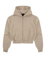Syna World WOMEN’S HOODED ZIP THRU – BROWN
