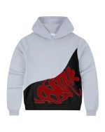 Syna World SLICE HOOD LIGHT GREY/BLACK