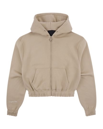 Syna World WOMEN’S HOODED ZIP THRU – BROWN