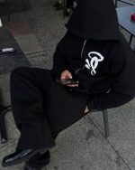Syna World VOID ZIP HOODY – BLACK/BLACK - Image 3