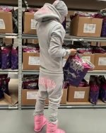 Syna World OG HOOD – GREY/PINK - Image 3