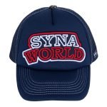 SYNA WORLD WORKWEAR TRUCKER CAP – NAVY/TOMATO