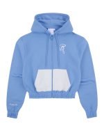 Syna World WOMEN’S SYNA CROP PATCH HOOD – BLUE