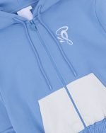 Syna World WOMEN’S SYNA CROP PATCH HOOD – BLUE - Image 3