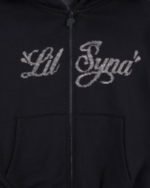 Syna World WOMEN’S LIL SYNA RHINESTONE HOOD – BLACK - Image 3
