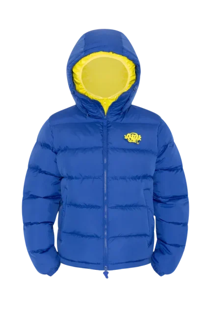 SYNA DOUBLE PUFFER JACKET NAVY / YELLOW