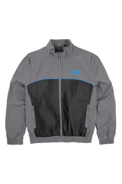 TEAM SYNA PIPE TRACK JACKET GREY/BLACK/COBALT