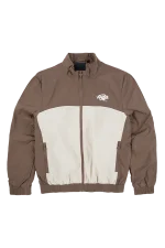 TEAM SYNA PIPE TRACK JACKET BROWN/BEIGE