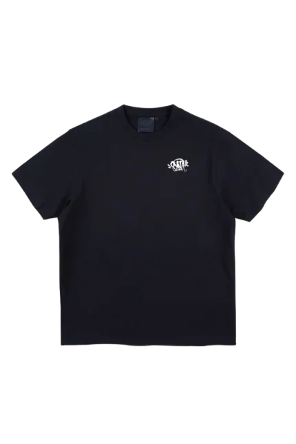 SYNA CORE EMBROIDERED T-SHIRT BLACK/WHITE