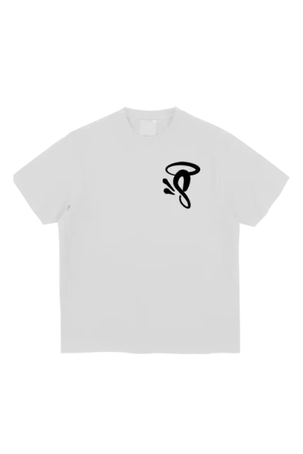 HALO ‘S’ PRINTED LOGO T-SHIRT WHITE/BLACK
