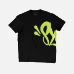 Synaworld ‘Syna Logo’ T-Shirt Black/Green - Image 2