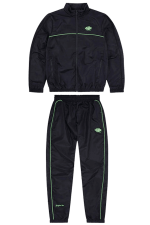 Syna World Shell Tracksuit – Black/Noen Green