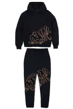 Syna World Slice Syna Tracksuit – Black/Neon Gold