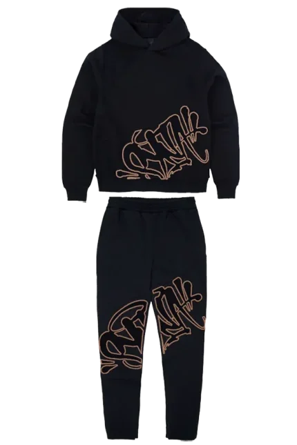 Syna World Slice Syna Tracksuit – Black/Neon Gold