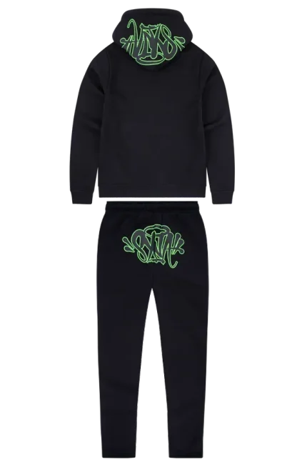 Synaworld OG Syna Tracksuit – Black/Neon Green