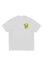 GRAF PRINTED TEE – WHITE/GREEN - Image 3
