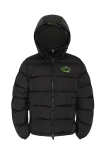 SYNA DOUBLE PUFFER JACKET BLACK / NEON GREEN