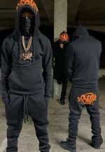 Synaworld OG Syna Tracksuit – Black/Orange - Image 3