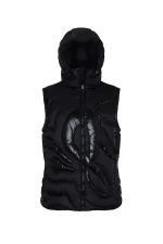XL LOGO GILET – BLACK/BLACK - Image 2