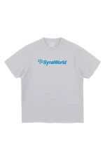 CRACKBERRY PRINTED TEE – WHITE/BLUE