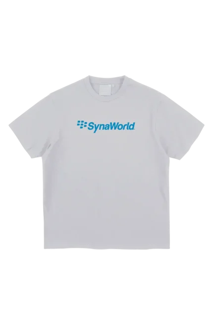 CRACKBERRY PRINTED TEE – WHITE/BLUE