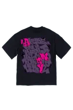 GRAF PRINTED TEE – BLACK/PURPLE - Image 2