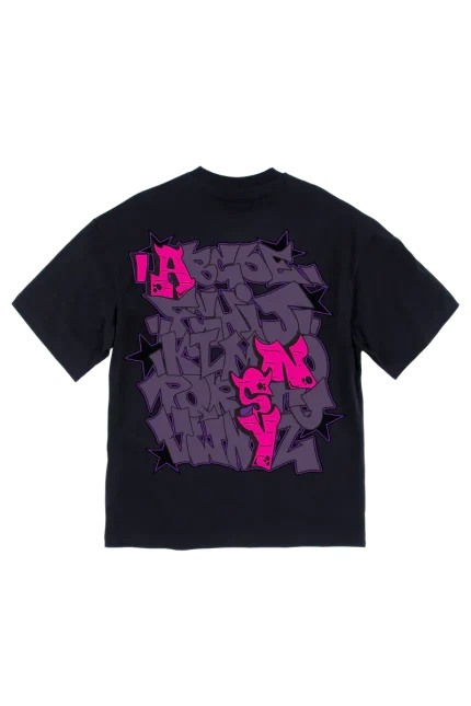GRAF PRINTED TEE – BLACK/PURPLE