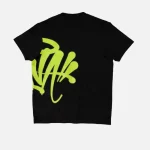 Synaworld ‘Syna Logo’ T-Shirt Black/Green - Image 3
