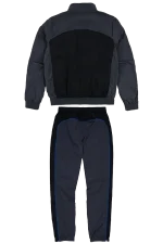 Syna World Shell Tracksuit – Grey/Black/Blue - Image 3