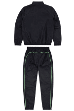 Syna World Shell Tracksuit – Black/Noen Green - Image 3